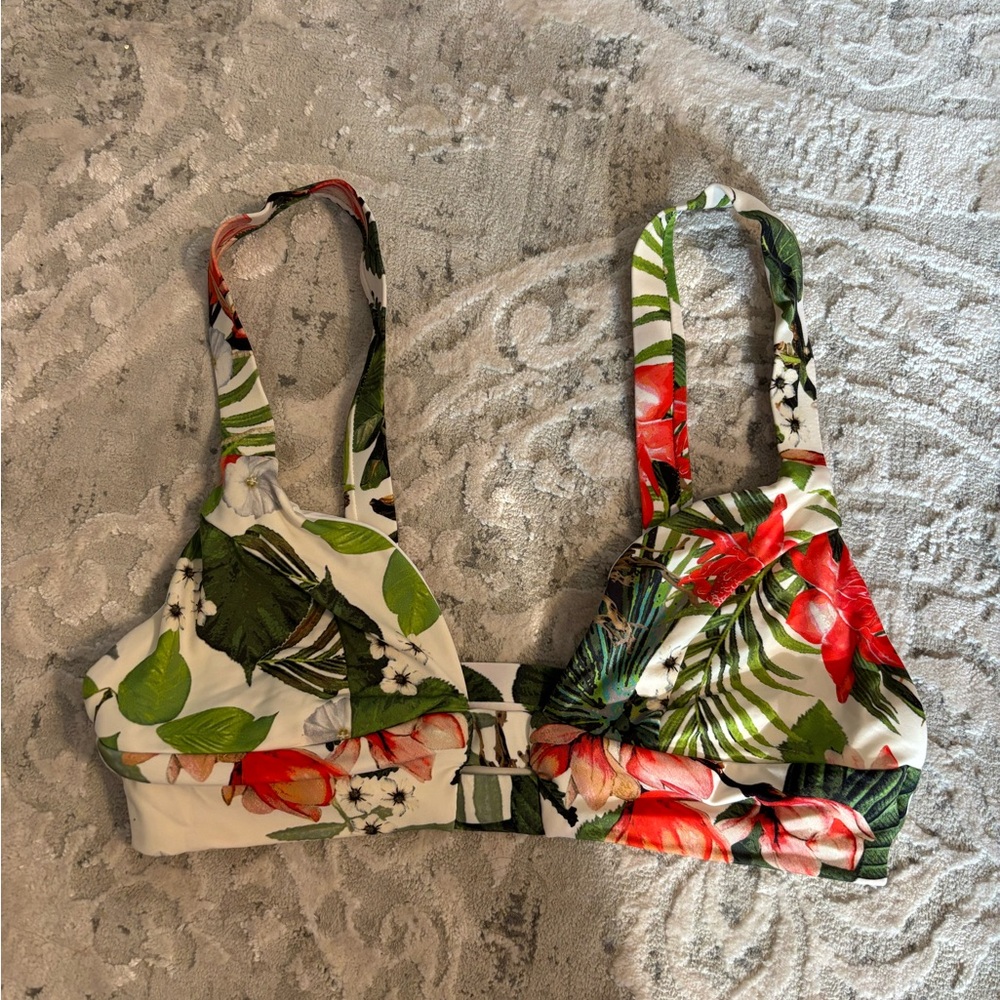 Vitamin A Tropical Print Bikini Top